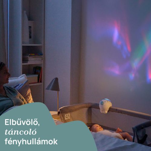 Chicco Jegesmedve sarki fény zenélő projektor kiságyra és asztalra – rózsaszín