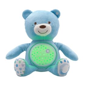   Chicco Baby Bear zenélő plüss maci projektor és éjszakai fény – kék