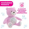 Chicco Baby Bear zenélő plüss maci projektor és éjszakai fény – rózsaszín