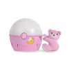 Chicco Next 2 Stars hangérzékelős zenélő projektor plüss macival – rózsaszín