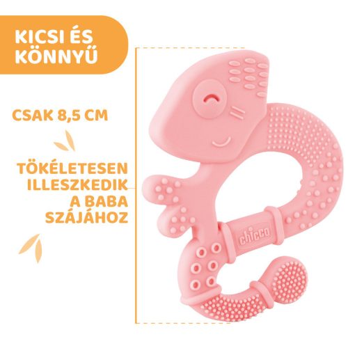 Chicco Kameleon Soft szuperpuha szilikon rágóka - rózsaszín