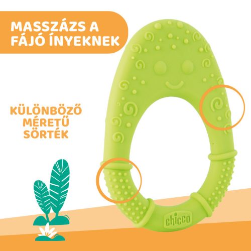 Chicco Avokádó Soft szilikon rágóka – puhaság, ami megnyugtatja a kicsi ínyét