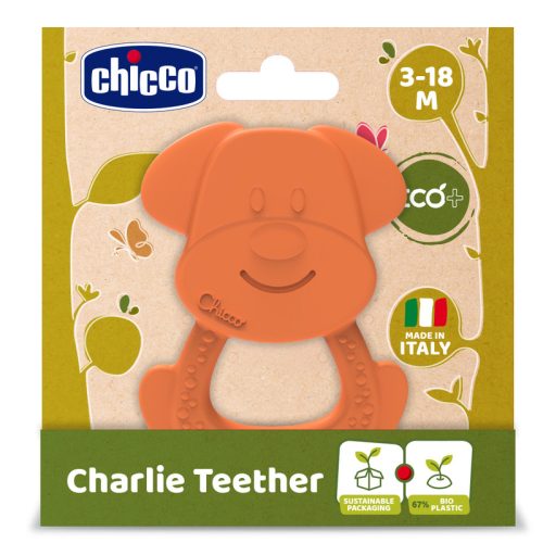 Chicco Charlie kutyás rágóka ECO+ – barátságos segítség a fogzás napjaira