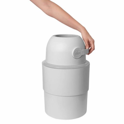 Chicco Odour Off teleszkópos pelenkatároló szemetes – Világosszürke – 15 db nejlonzsákkal