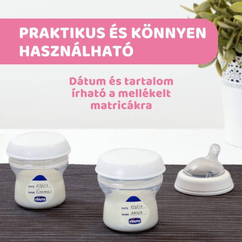 Chicco NaturalFeeling anyatejtároló készlet – 4 × 150 ml