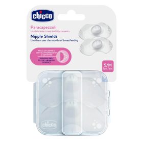 Chicco SkinToSkin S/M szilikon bimbóvédő, 2 darab, sterilizálható tárolódobozzal