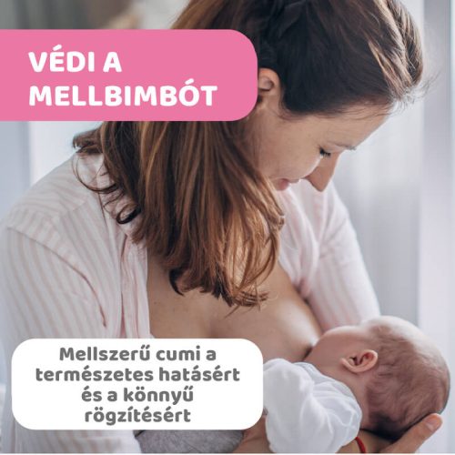 Chicco SkinToSkin szilikon bimbóvédő S/M – 2 db, sterilizálható tárolódobozzal