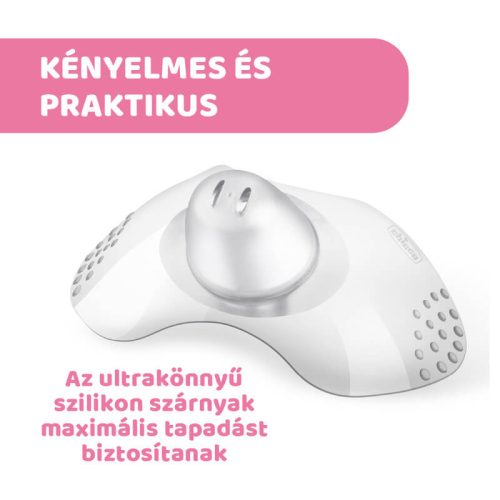 Chicco SkinToSkin szilikon bimbóvédő M/L – 2 db, sterilizálható tárolódobozzal