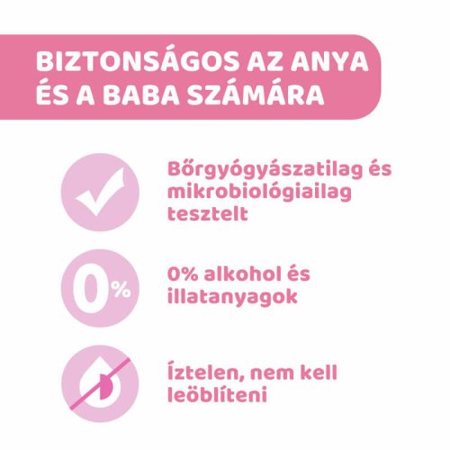 Chicco melltörlőkendő szoptatás előtt és után – 72 db