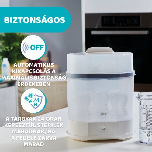 Chicco 3in1 gőzsterilizáló – gyors, természetes és rugalmas higiénia