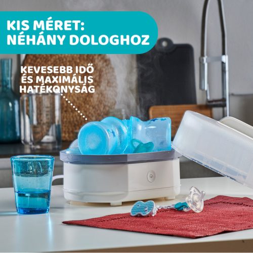 Chicco 3in1 gőzsterilizáló – gyors, természetes és rugalmas higiénia