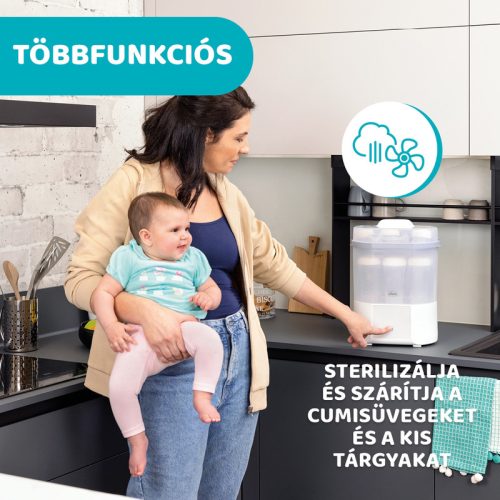 Chicco gőzsterilizáló és szárító – gyors, természetes higiénia