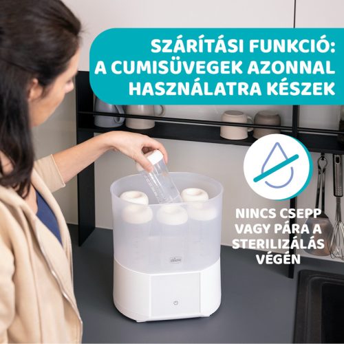 Chicco gőzsterilizáló és szárító – gyors, természetes higiénia