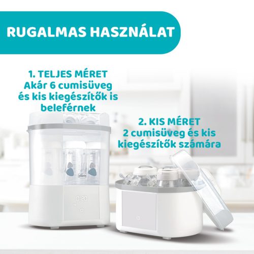 Chicco gőzsterilizáló és szárító – gyors, természetes higiénia