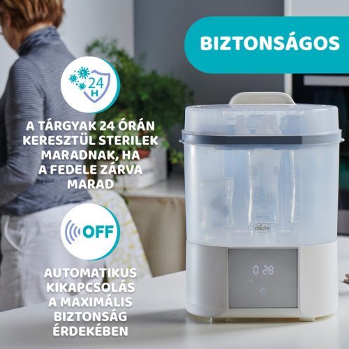 Chicco gőzsterilizáló és szárító – gyors, természetes higiénia