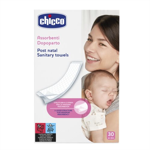 Chicco Mammy szülés utáni betét, 3 rétegű, 30 db