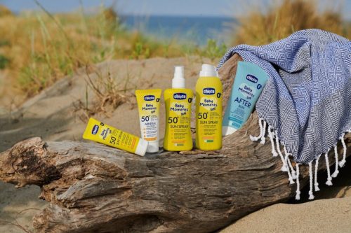 Chicco Baby Moments Sun fényvédő spray, SPF 50+, újszülött kortól, 150 ml