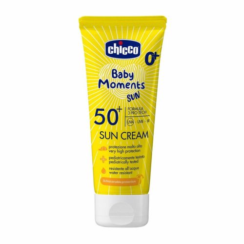 Chicco Baby Moments Sun fényvédő krém, SPF 50+, újszülött kortól, 75 ml