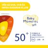 Chicco Baby Moments Sun fényvédő krém, SPF 50+, újszülött kortól, 75 ml
