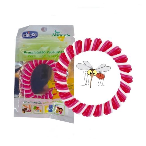 Chicco Natural Bracelet illatosított karkötő 3év+, pink