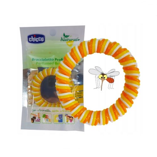 Chicco Natural Bracelet illatosított karkötő 3év+, sárga