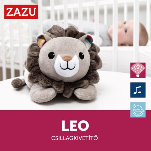 ZAZU Leo oroszlán csillagprojektor nyugtató hangokkal és sírásérzékelővel