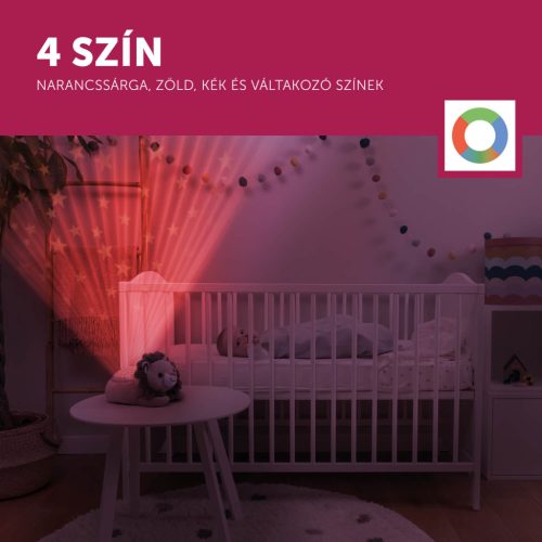 ZAZU Leo oroszlán csillagprojektor nyugtató hangokkal és sírásérzékelővel