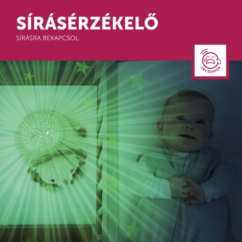 ZAZU Leo oroszlán csillagprojektor nyugtató hangokkal és sírásérzékelővel