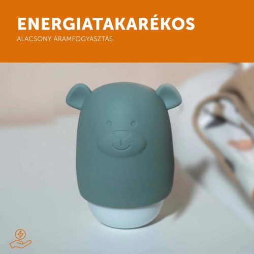 ZAZU Benny hordozható éjjeli fény alkonyatérzékelővel – Zsálya