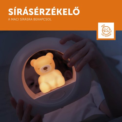 ZAZU Billy hangérzékelős éjjeli fény időzítővel – Karamell