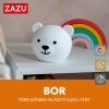ZAZU Bor tölthető, többszínű szilikon éjjeli fény – Maci