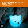 ZAZU Bor tölthető, többszínű szilikon éjjeli fény – Maci