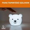 ZAZU Bor tölthető, többszínű szilikon éjjeli fény – Maci