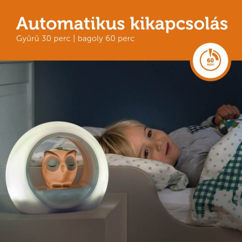 ZAZU Lou hangérzékelős éjjeli fény időzítővel – Barna