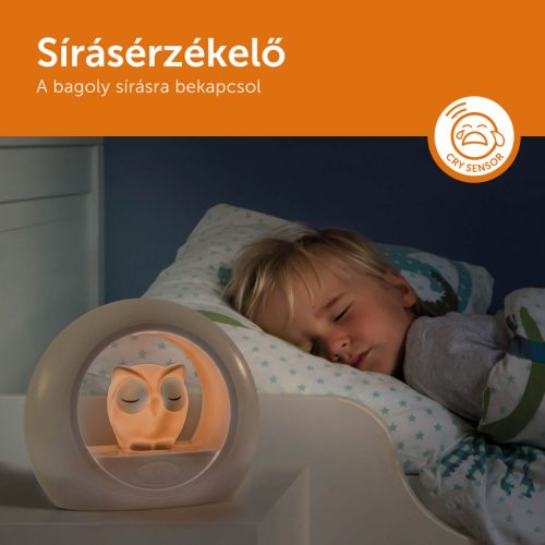 ZAZU Lou hangérzékelős éjjeli fény időzítővel – Barna