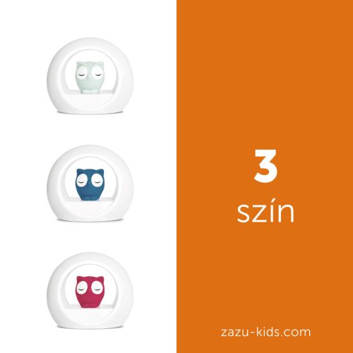 ZAZU Lou hangérzékelős éjjeli fény időzítővel – Rózsaszín