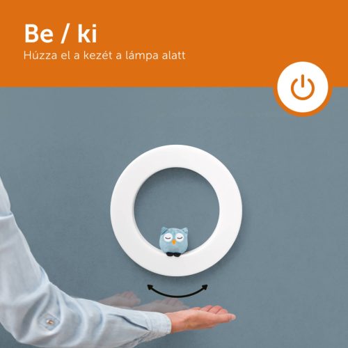 ZAZU tölthető, mozdulatvezérelt fali éjjeli fény 3 mágneses plüssfigurával