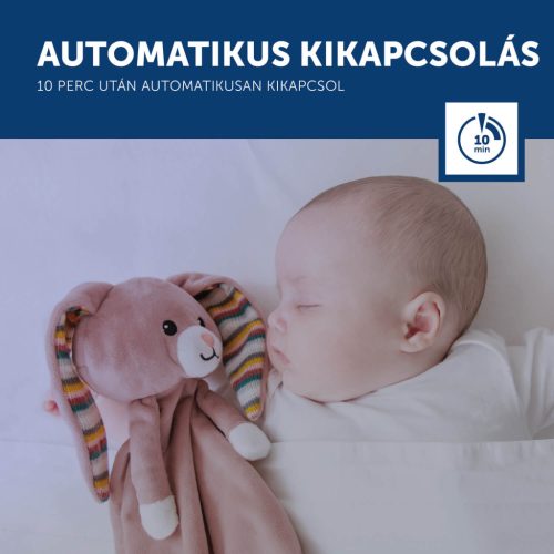 ZAZU Becky nyuszi zenélő szundikendő fehér zajjal és sírásérzékelővel