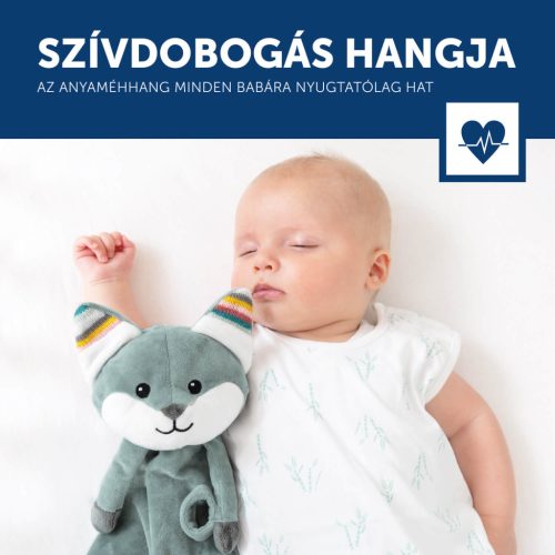 ZAZU Felix róka zenélő szundikendő fehér zajjal és sírásérzékelővel