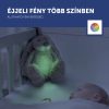 ZAZU Ro bézs babanyugtató plüssnyuszi színes éjjeli fénnyel és altatóhangokkal