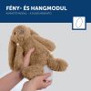 ZAZU Ro bézs babanyugtató plüssnyuszi színes éjjeli fénnyel és altatóhangokkal