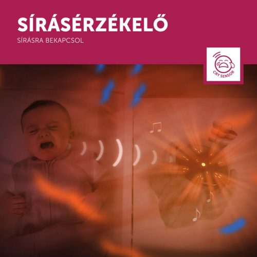 ZAZU Shally veréb naplemente projektor mozgó vetítéssel és nyugtató dallamokkal