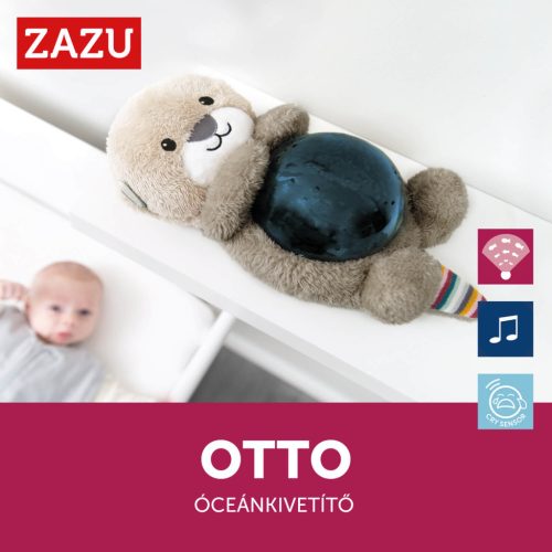 ZAZU Otto vidra óceánprojektor mozgó vetítéssel és nyugtató hangokkal