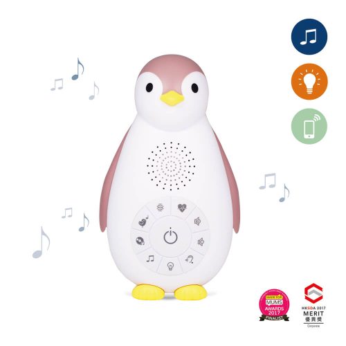 ZAZU Zoe 3 az 1-ben hanggép, éjjeli fény és Bluetooth hangszóró – Rózsaszín
