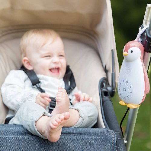 ZAZU Zoe 3 az 1-ben hanggép, éjjeli fény és Bluetooth hangszóró – Rózsaszín