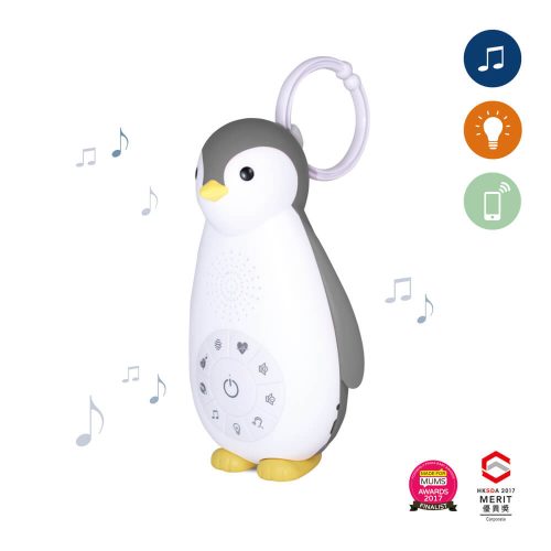 ZAZU Zoe 3 az 1-ben hanggép, éjjeli fény és Bluetooth hangszóró – Szürke