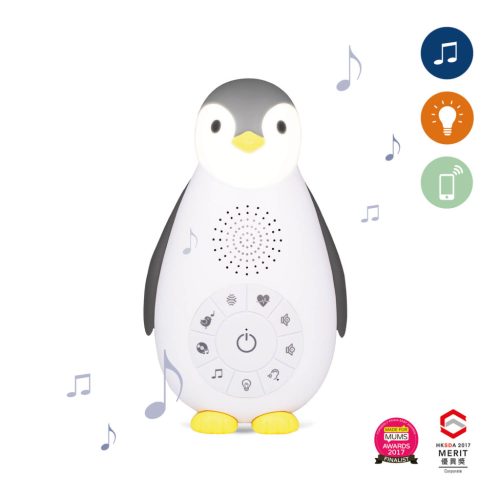 ZAZU Zoe 3 az 1-ben hanggép, éjjeli fény és Bluetooth hangszóró – Szürke