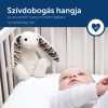 ZAZU Bibi zenélő babanyugtató plüssnyuszi fehér zajjal és sírásérzékelővel