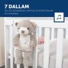 ZAZU Bruno babanyugtató plüssmackó éjjeli fénnyel, fehér zajjal és hangrögzítővel