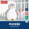 ZAZU Phoebe babanyugtató plüsspingvin éjjeli fénnyel és hangrögzítővel